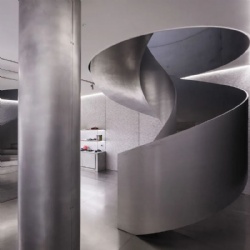 Commerical Metal Spiral Staircase